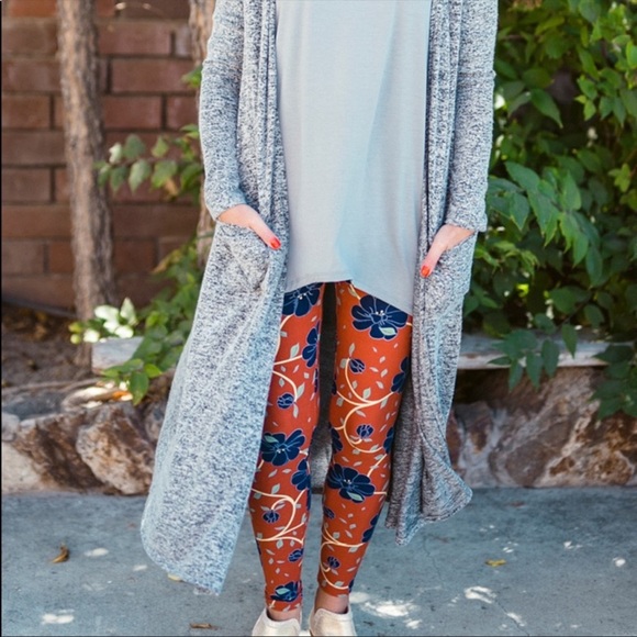 LuLaRoe SARAH Cardigan Sweater Duster Brown Cocoa - Picture 15 of 16